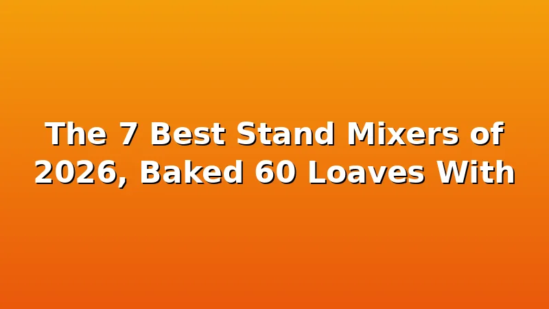 The 7 Best Stand Mixers of 2026, Baked 60 Loaves With - DoughVibe review with measurements and honest opinion