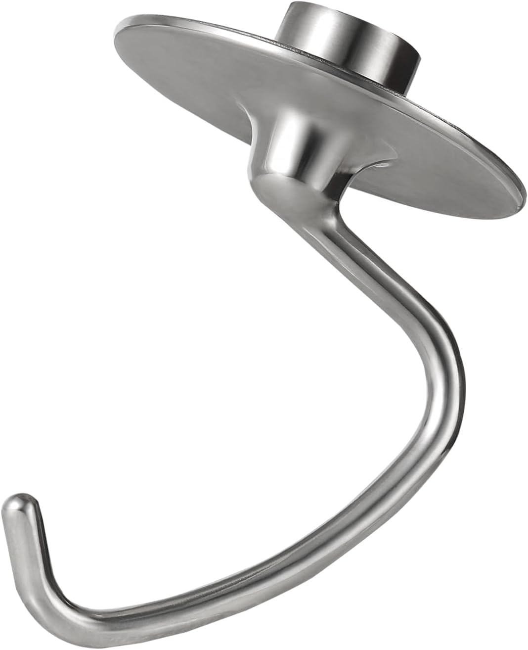 Stainless steel dough hook attachment for KitchenAid tilt-head mixers